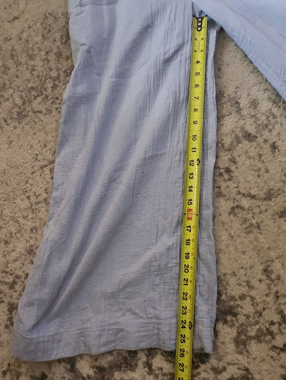 Quince Light Blue Wide-Leg Jumpsuit with Smocked Bodice - Picture 5 of 8